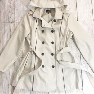 Worthington Beige Double Breasted Trench Coat